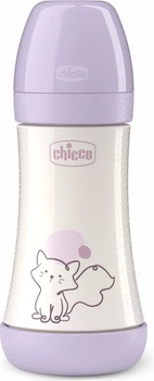 Пляшка для годування Chicco Perfect 5 із силіконовою соскою 2+ місяців 240 мл Рожева (8058664180974)