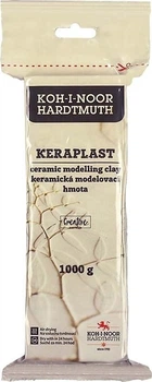 Маса для ліплення Koh-i-Noor Keraplast самозастигаюча Біла 1 кг (8593540011336)