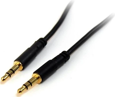 Кабель аудіо StarTech Jack 3.5 мм стерео M/M 0.9 м Чорний (65030841252)