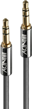 Kabel Lindy Cromo Line Jack 3.5 mm stereo 1 m Black (4002888353212)