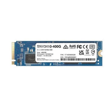SSD Synology Plus Series SNV3410-400G 400 ГБ M.2 2280 NVMe PCIe 3.0x4 3000/750 МБ/с (4711174724598)