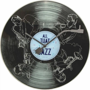 Настенные часы в форме виниловой пластинки "All the Jazz" Ø43 см