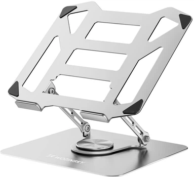 Підставка Wozinsky WDCX-X19-AB HardStand з обертанням 360° під ноутбук і планшет Silver (5907769387685)