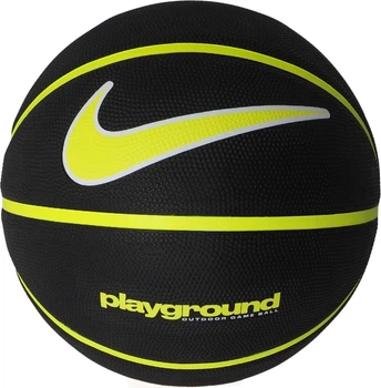 Piłka do koszykówki Nike Everyday Playground 8p Deflated Czarno-limonkowa (887791787910)