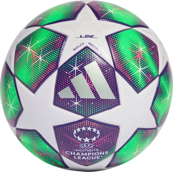 Футбольний м’яч Adidas W UCL 25/26 League Stage League Фіолетово-зелено-білий (4068811951573)