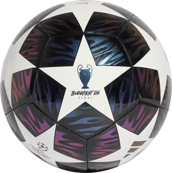 Piłka nożna Adidas UCL 25/26 Final Club Czarno-fioletowo-biała (4068815099707)