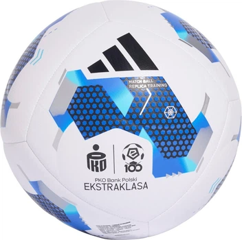 Piłka nożna Adidas Ekstraklasa 26/27 Training Biało-niebieska (4069994634581)