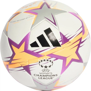 Футбольний м’яч Adidas UCL Womens League 26/27 League Stage Біло-помаранчево-сріблястий (4069999716367)