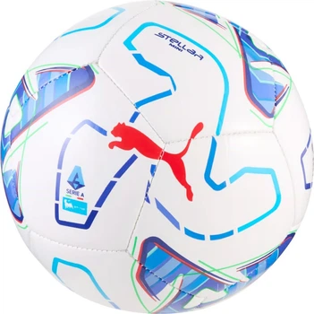 Piłka nożna Puma Stellar Serie A Mini Biało-niebieska (4070033639771)