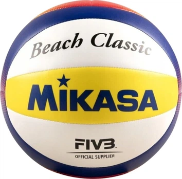 Волейбольний м'яч Mikasa Beach Classic Mini Біло-жовто-синій (4907225868230)