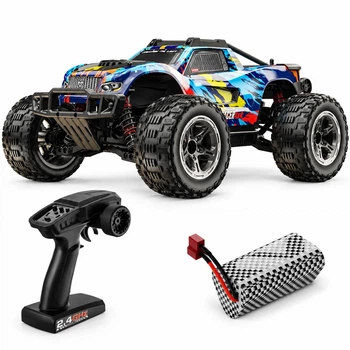 Радиоуправляемая машинка KFPLAN KF10 Brushless 1:10 4WD — монстр-трак 4x4 с бесщёточным мотором, до 50 км/ч, 1 АКБ 11,1 В 1500 мА·