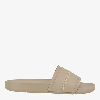 Женские шлепанцы для пляжа Calvin Klein Anyka 51545517 39.5 Бежевые (1163223557)