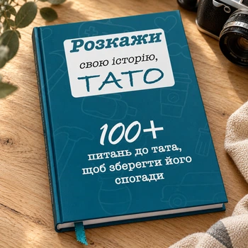 Розкажи свою історію, ТАТО. Книга для спогадів тата.