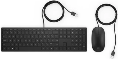 Проводной комплект мышь и клавиатура HP Pavilion 400 USB-A черный