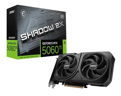 Видеокарта MSI GeForce RTX 5060 Ti 8G SHADOW 2X OC PLUS (912-V536-023, 912-V536-035)