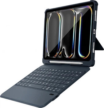 Чехол-клавиатура для планшета Apple iPad Air 13" 2026/2025/2024/Pro 12.9" 2022/2021/2020/2018 MUSTTRUE T5509D Dark Grey