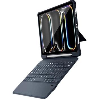 Чохол-клавіатура для планшета Apple iPad 11" 2025 (A16)/10.9" 2022/Air 11" 2026/2025/2024 MUSTTRUE T5508D Dark Grey