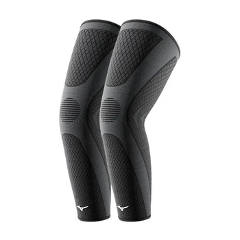 Наколенник спортивный Mizuno 2548 удлиненный, компрессионный, черный, XL, 1 шт.