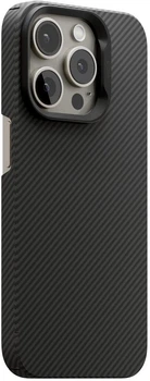 Etui do smartfona Apple iPhone 15 Pro Next One AirShield MagSafe Carbon Black (5940714050456)