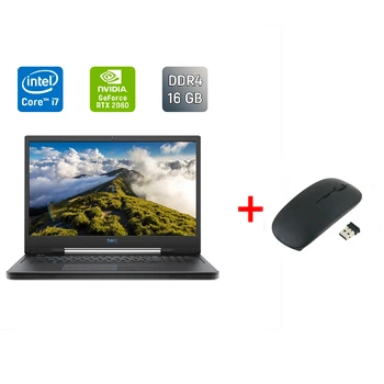 Ігровий ноутбук Б-клас Dell G7 7790 / 17.3" (1920x1080) IPS / Intel Core i7-9750H (6 (12) ядер по 2.6 - 4.5 GHz) / 16 GB DDR4 / 512 GB SSD / nVidia GeForce RTX 2060, 6 GB GDDR6, 192-bit / WebCam / Windows 10 б/в + Подарунок Миша / USB