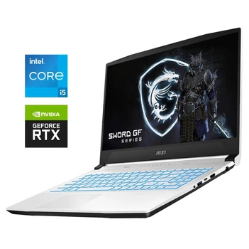 Игровой ноутбук Б-класс MSI Sword 15 A12UC / 15.6" (1920x1080) IPS / Intel Core i5-12450H (8 (12) ядер по 2.0 - 4.4 GHz) / 8 GB DDR4 / 512 GB SSD NVMe / nVidia GeForce RTX 3050, 4 GB GDDR6, 128-bit / WebCam б/у