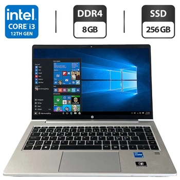 Ультрабук HP ProBook 440 G9 / 14" (1920x1080) IPS / Intel Core i3-1215U (6 (8) ядер по 1.2 - 4.4 GHz) / 8 GB DDR4 / 256 GB SSD / Intel UHD Graphics / WebCam б/в