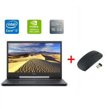 Ігровий ноутбук Dell G7 7790 / 17.3" (1920x1080) IPS / Intel Core i7-9750H (6 (12) ядер по 2.6 - 4.5 GHz) / 16 GB DDR4 / 256 GB SSD + 1000 GB HDD / nVidia GeForce RTX 2070, 8 GB GDDR6, 256-bit / WebCam / Windows 10 б/в + Подарунок Бездротова миша / USB