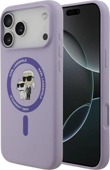 Чохол для смартфона Apple iPhone 18 Pro Max/iPhone 17 Pro Max Karl Lagerfeld Silicone Karl&Choupette Ring MagSafe Purple (3666339683337)