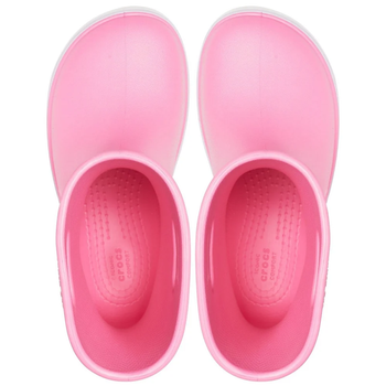 Дитячі крокси гумові чоботи Crocs Kids Crocband Rain Boot Pink (33/34, рожевий)