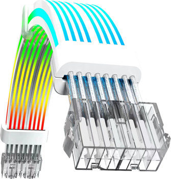 Kabel przedłużający do zasilacza GameMax VGA/CPU 2x8PIN-W White