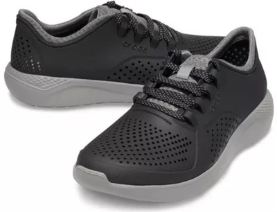 Жіночі Крокс Кросівки Лайтрайд Пейсер Чорні із Сірим Crocs LiteRide Pacer Black/Smoke (36-37, чорний)