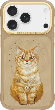 Etui do smartfona Apple iPhone 18 Pro Max/iPhone 17 Pro Max Nimmy Lucky Fashion Cat MagSafe Brown (6980002140758)