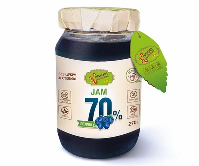 Джем Корисна Кондитерська лохина без цукру 270г
