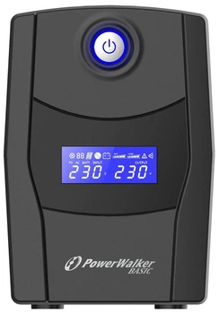 Джерело безперебійного живлення PowerWalker VI 1500 STL (10121076 ) 1500VA 900W 4 розетки Schuko дисплей LCD