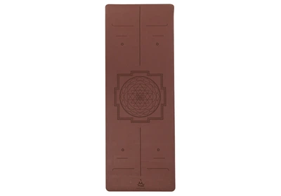 Килимок для йоги каучуковий Dinesh Yantra Marsala RAO 185×68×0.4 см