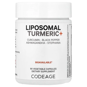 Куркумін Codeage Liposomal Turmeric+ 90 рослинних капсул