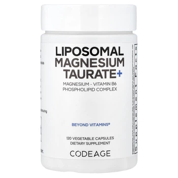 Магній Codeage Liposomal Magnesium Taurate+ 120 рослинних капсул