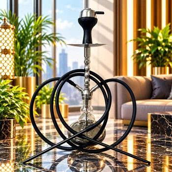 Кальян Hookah Infinity 203 Black Plus высотой 60 см на 2 персоны