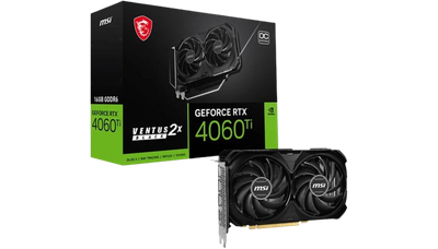 Видеокарта GeForce RTX 4060 Ti 16GB MSI Ventus 2X Black OC (RTX 4060 Ti VENTUS 2X BLACK 16G OC) Б/У