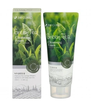 Пінка для вмивання 3W Clinic з екстрактом зеленого чаю Green Tea Foam Cleansing 100 мл