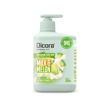 Мыло для рук Dicora Urban Fit питательное с витамином А Молоко и дыня 500 мл