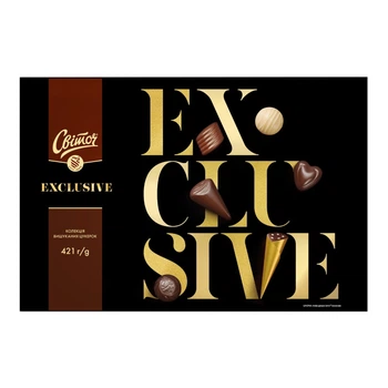 Цукерки Світоч Exclusive в коробці 421 г (4823000920491)
