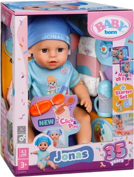 Lalka Baby Born Click and Play Jonas 43 cm 840085 (4001167840078)