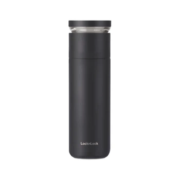 Термобутылка LOCK&LOCK с ситечком 440 мл Black (LHC4285)