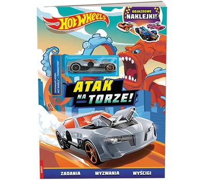 Książka z naklejkami Ameet Hot Wheels (Fla-1601) (9788325345808)