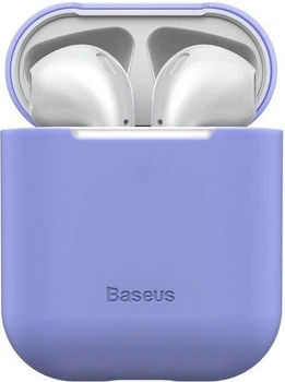 Чохол Baseus Ultra-thin Silicone Protector Case для Apple Airpods 1/2 Violet (6953156295155)