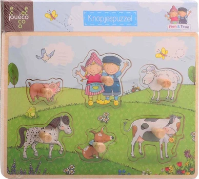 Puzzle drewniane z uchwytami Fien & Teun 6 elementów (2520921)