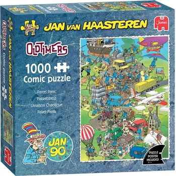 Пазл Jumbo Jan van Haasteren Ретроавтомобілі. Стрес із посилками 1000 елементів (2051834)
