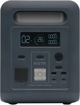 Зарядная станция RZTK Power Station Max ES1200 (2026) / 1200 Вт / 1024 Вт⋅ч / LiFePO4