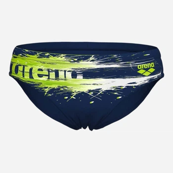 Детские плавки для мальчика Arena Paint Swim Briefs 011800-750 116 см Темно-синие (3468337913634)
